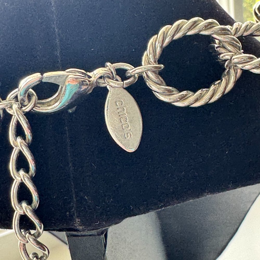 Silver Statement Necklace - image 5